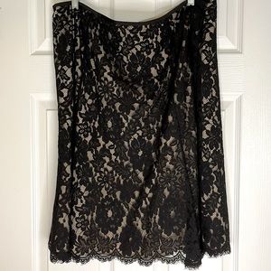 Ann Taylor Lace Skirt - fully lined